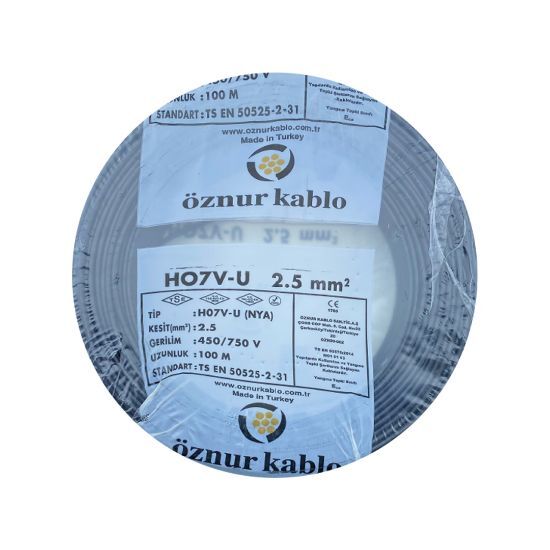 Öznur 2,5 NYA Kablo - Siyah