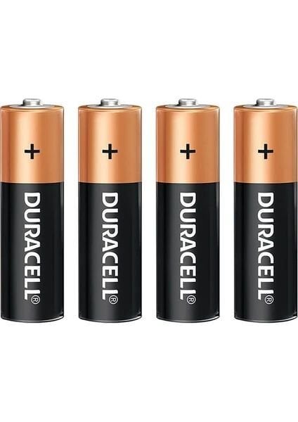 Duracell LR6 MN1500 AA 1.5V Alkalin Kalem Pil (4'lü Paket) - Güçlü Performans, Uzun Ömür!