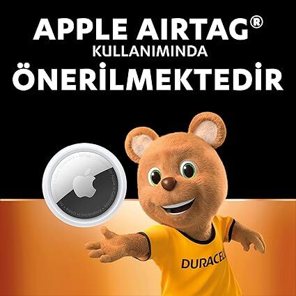 Duracell CR2032 Lityum Düğme Piller (2’li) – 3V, Uzun Ömür, Bebek Güvenliği, AirTag Uyumlu