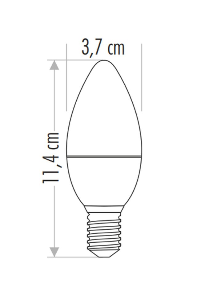 Cata 7W E14 3200K Günışığı Ledli Buji Ampul