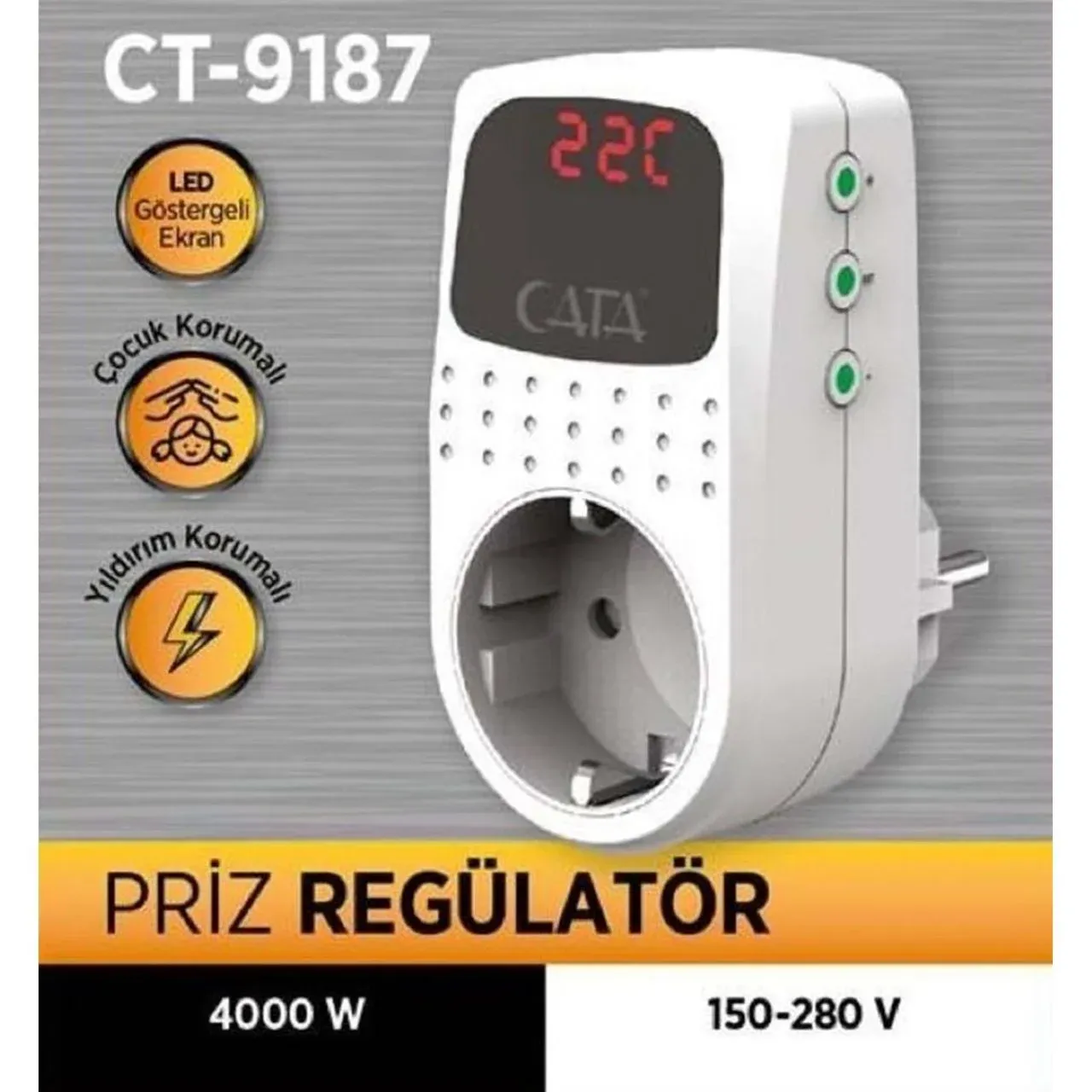 Cata Dijital Priz Regülatör 4000W