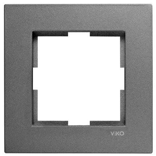 Viko Artline Novella/Trenda Füme Tekli Priz ve Anahtar Çerçevesi