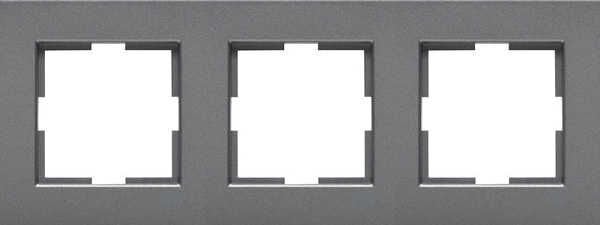 Viko Artline Novella Füme Üçlü Priz ve Anahtar Çerçevesi