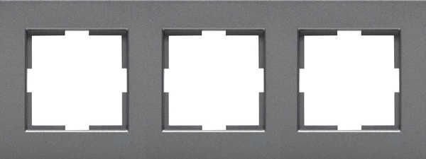 Viko Artline Novella Füme Üçlü Priz ve Anahtar Çerçevesi