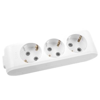 Viko 90113300 Multi-Let 3'lü Priz - Çocuk Korumalı, Topraklı, Klemensli Grup Priz