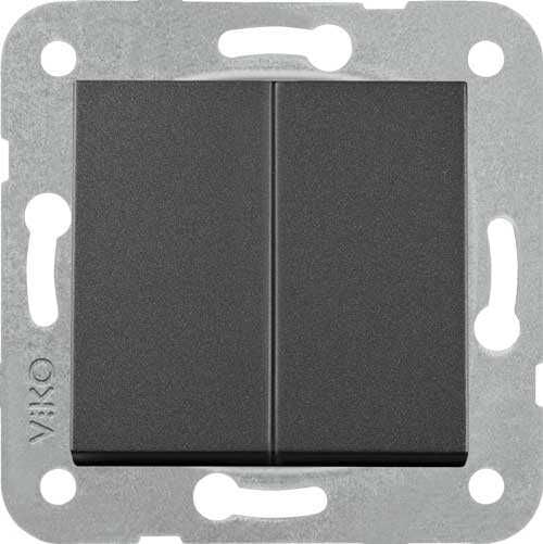 Viko Artline Novella Siyah Komütatör Anahtar Kapağı (Mekanizma Hariç)