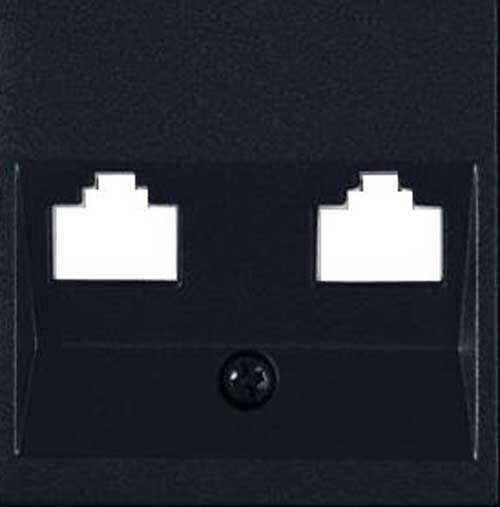 Viko Artline Novella Siyah Data/Nümeris Priz Kapağı (Mekanizma Hariç)