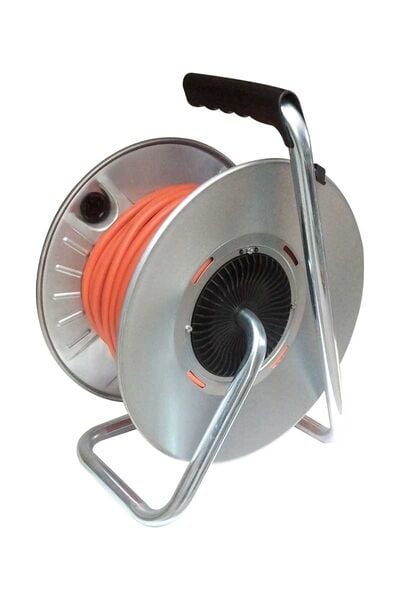 Bylion MMP-20315-F 20m 3x1,5 TTR Kapaklı Metal Kablo Makarası