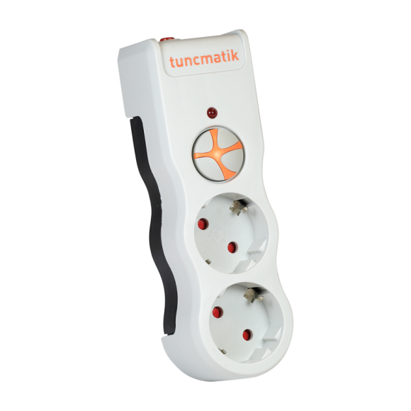 Tunçmatik PowerSurge 2'li Akım Korumalı Priz – 1050 Joule, Beyaz