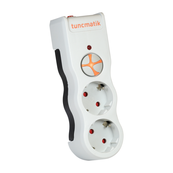 Tunçmatik PowerSurge 2'li Akım Korumalı Priz – 1050 Joule, Beyaz