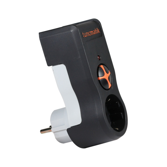 Tunçmatik PowerSurge 1’li Akım Korumalı Priz – Siyah