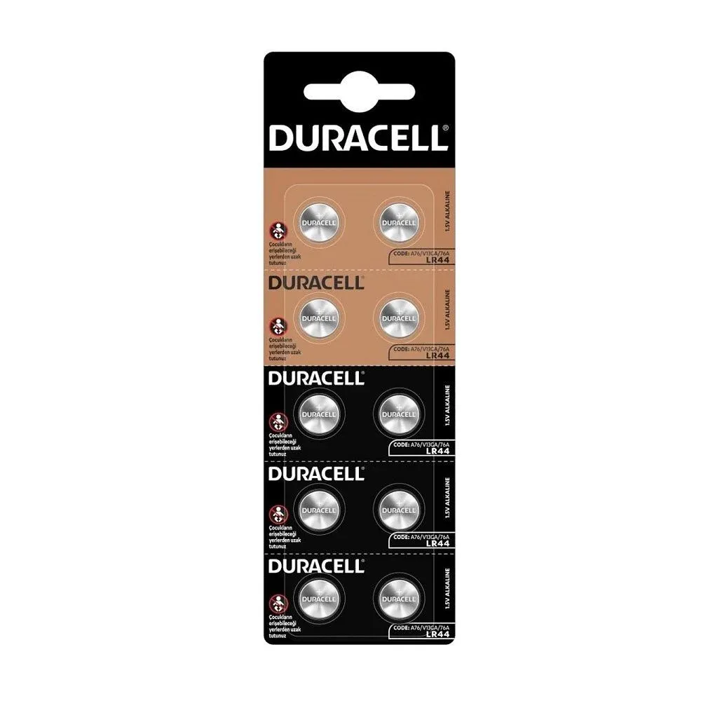Duracell LR44 (A76) 1.5V Alkalin Düğme Pil – 2’li Paket