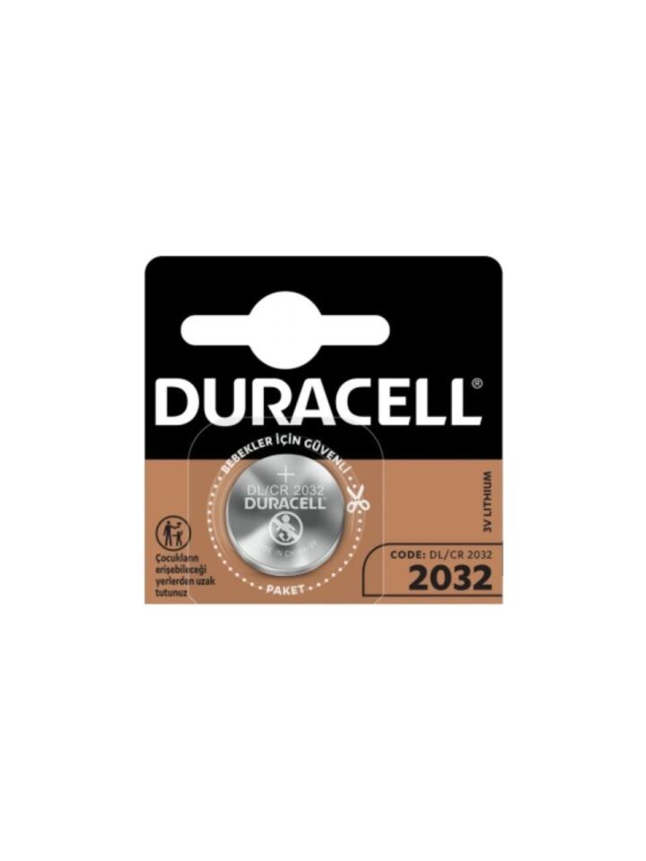 Duracell CR2032 Lityum Düğme Pil – 3V, 1’li Paket