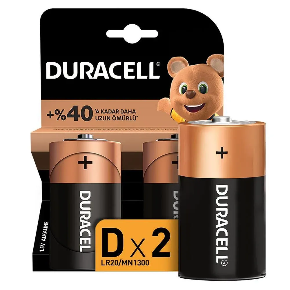 Duracell Basic D Boy Pil – 2'li Paket