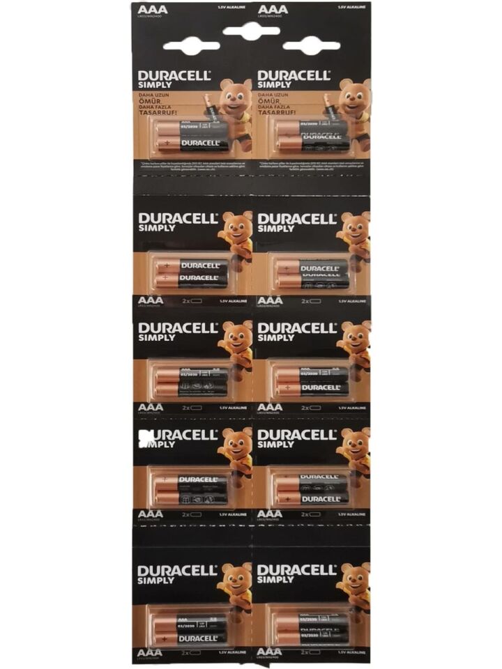 Duracell AAA İnce Kalem Pil – 2’li Paket