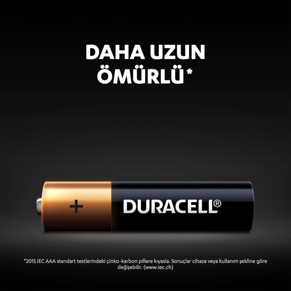 Duracell Basic AAA İnce Kalem Pil – 6’lı Paket
