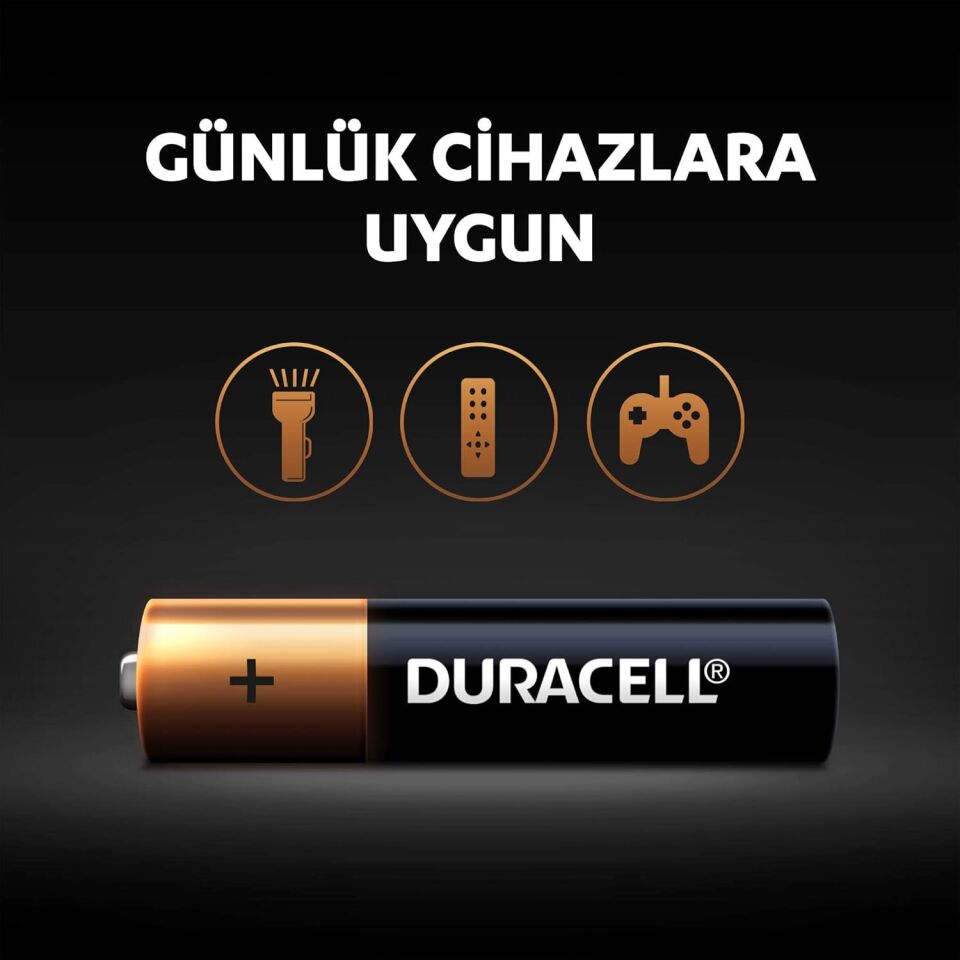 Duracell Basic AAA İnce Kalem Pil – 6’lı Paket