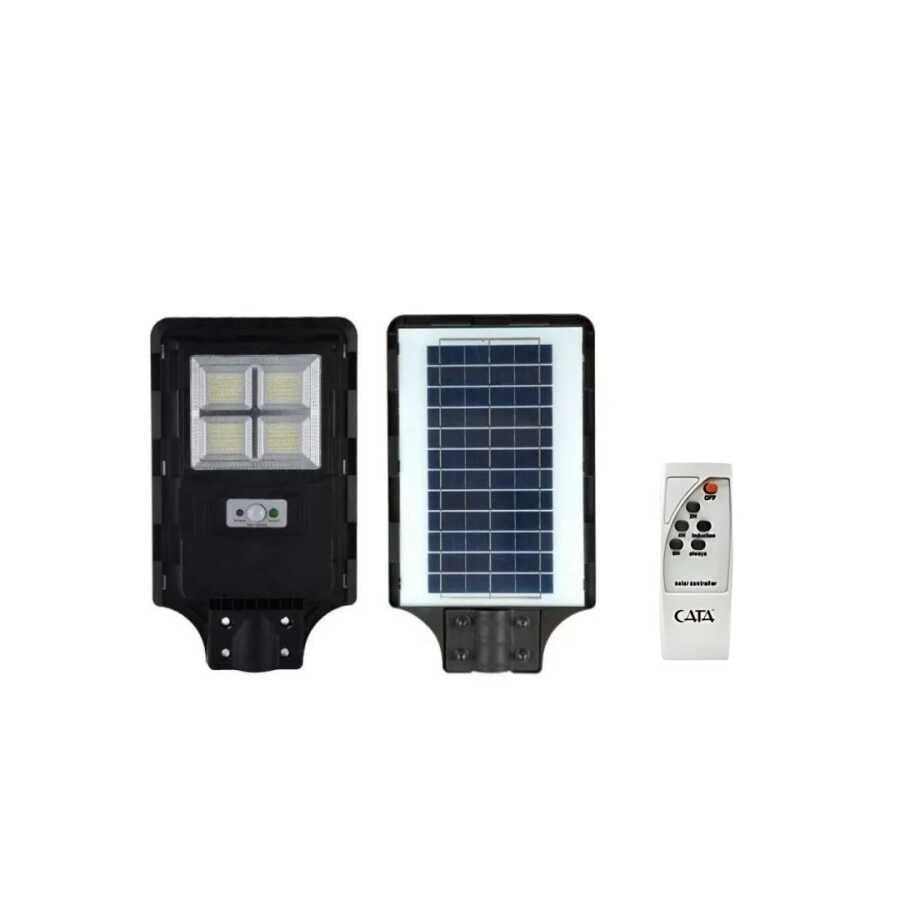 Cata CT-4640 200W Solar Güneş Enerjili Sensörlü Sokak Armatürü 6400K Beyaz Işık (Kumandalı)