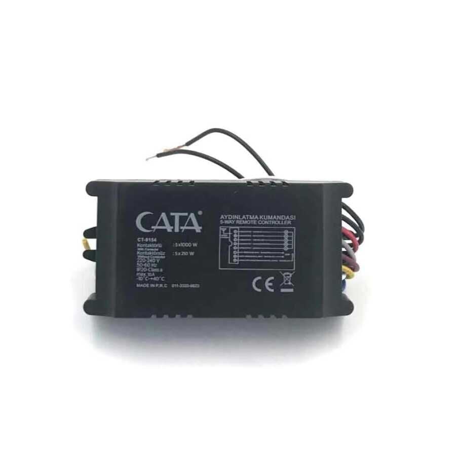 Cata CT-9154 4’lü Aydınlatma Kumandası | 4 Kanal 1000W Uzaktan Kumandalı Lamba Kontrol Ünitesi