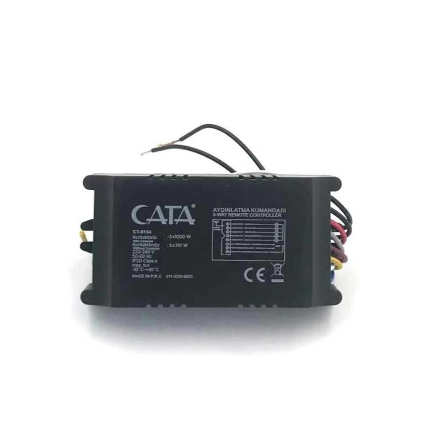 Cata CT-9154 4’lü Aydınlatma Kumandası | 4 Kanal 1000W Uzaktan Kumandalı Lamba Kontrol Ünitesi