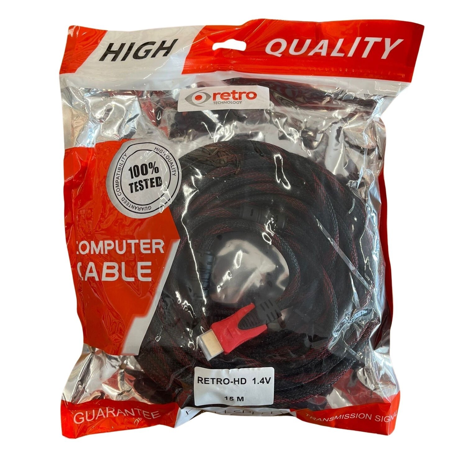 Retro 15 Metre HDMI Kablo – Bakır Korumalı, Uzun Menzilli Yüksek Kalite