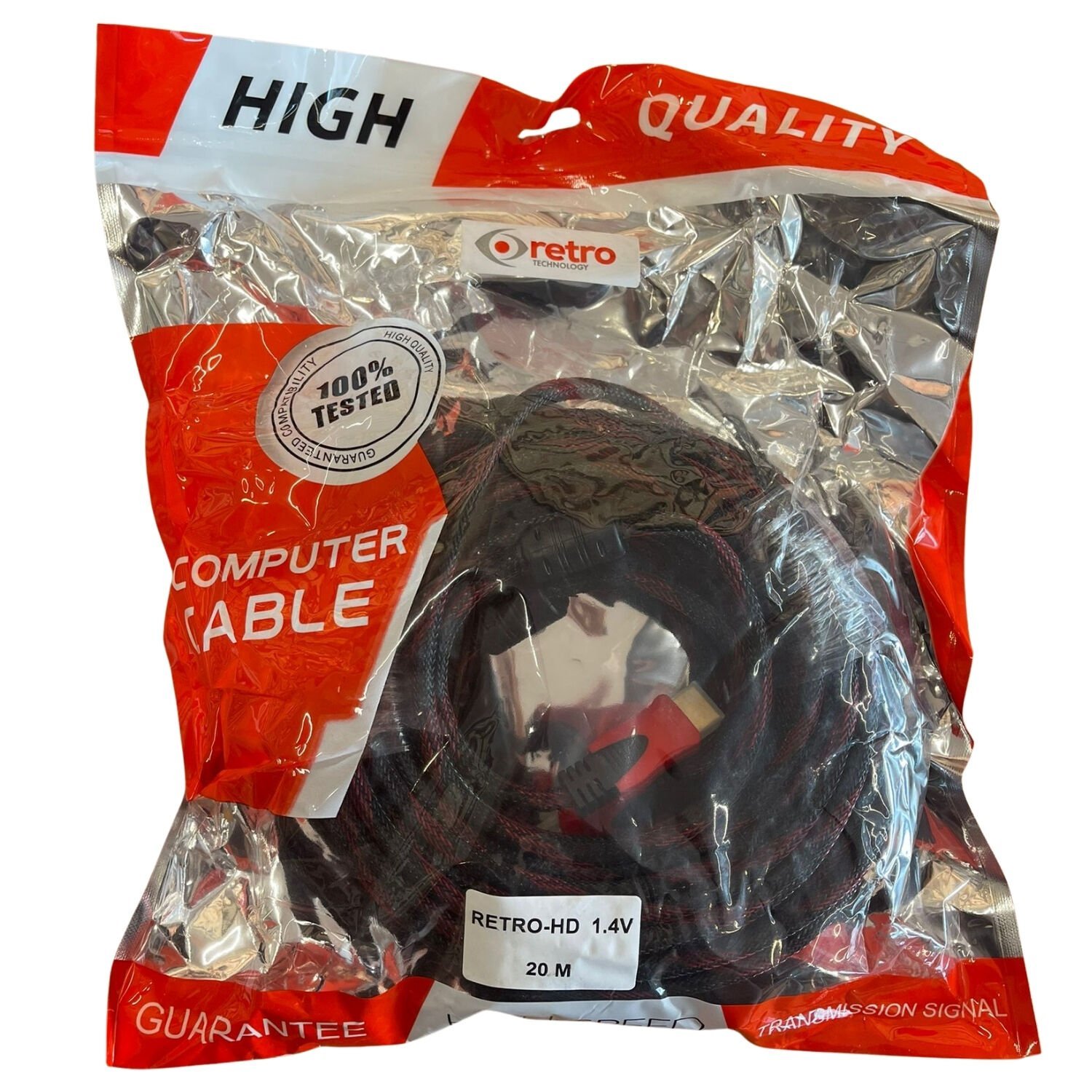 Retro 20 Metre HDMI Kablo – Bakır Korumalı, Profesyonel Uzun Mesafe Bağlantı