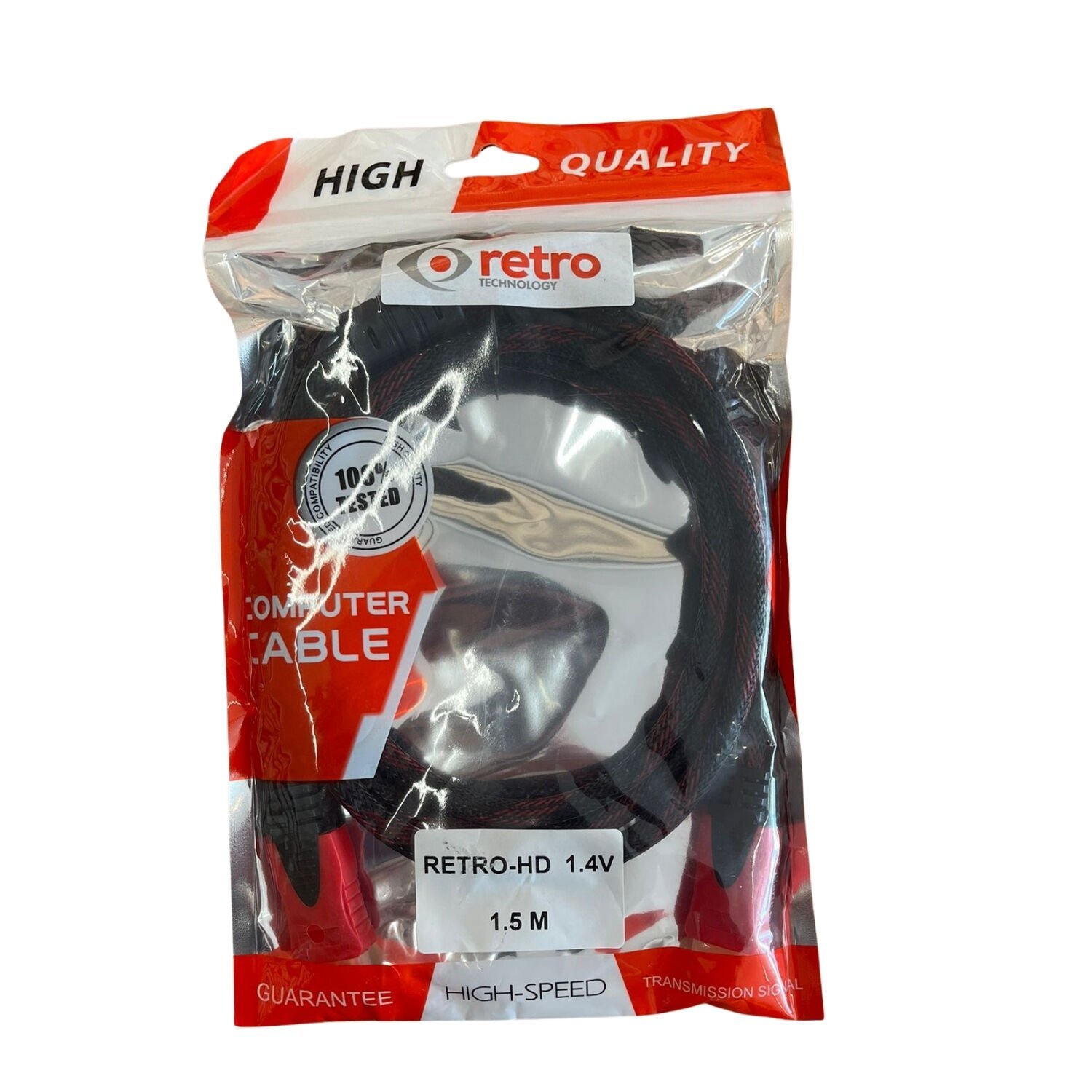 Retro 1.5 Metre HDMI Kablo – Bakır Korumalı, Yüksek Kaliteli Görüntü