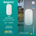 Braytron IP65 12W 3CCT Beyaz Nemliyer Armatür