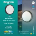 Braytron IP65 18W 3CCT Siyah Nemliyer Armatür