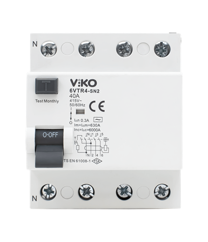 Kaçak Akım Koruma Rölesi AC Tip 300mA 4 Kutup 40A