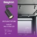 Braytron GU10 Uyumlu Sİyah Monofaze Ray Spot Armatür (Ampul Hariç)