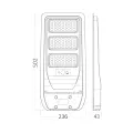 Braytron Solar 100W LED Sokak Armatürü 6500K IP65 Hareket Sensörlü Güneş Enerjili Aydınlatma