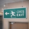 Cata 3 Saat Akülü LED EXIT Çıkış Armatürü